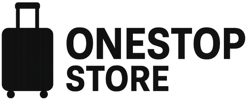 Logo of 'One Stop Store' with a suitcase icon on a white background