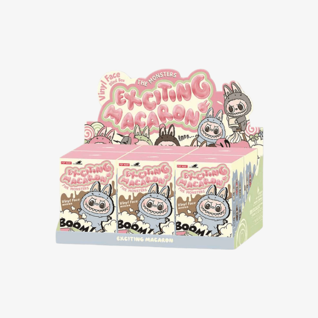 POP MART Labubu The Monsters Exciting Macaron Series Vinyl Plush Pendant – Case of 6 - Onestop Store