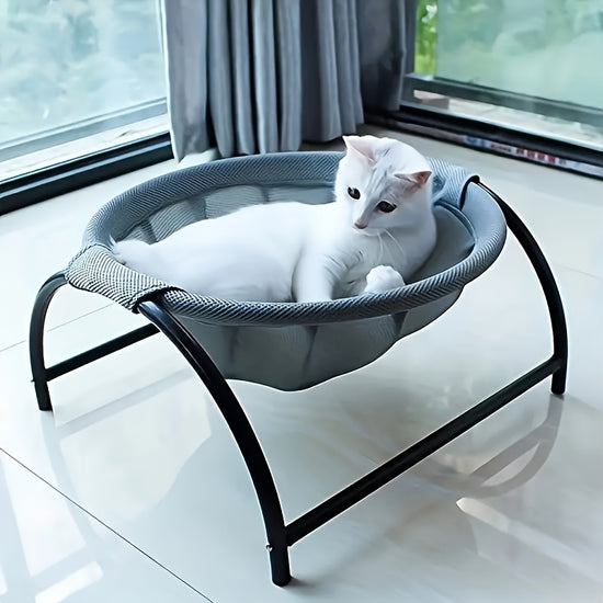 AllSeason Cozy Cat Hammock Bed  Modern Polyester PET Lounger for Cats Warm Winter  Cool Summer Comfort