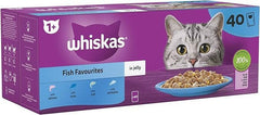 WHISKAS® Fish Favourites in Jelly 1+ Adult Wet Cat Food Pouches 12 x 85g|whiskas cat food - onestop Store